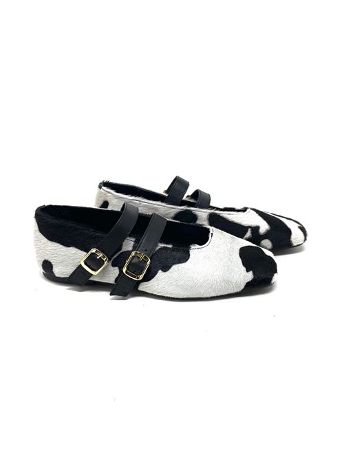 Ballerina cow IL LACCIO | 4083CAVALLINOWHITE/BLACKCOW